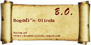 Bogdán Olinda névjegykártya